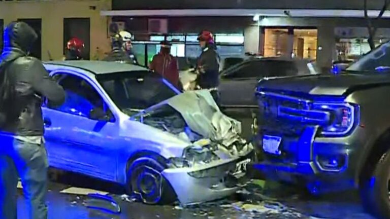 Así fue el choque en Chacarita: en contramano y a toda velocidad