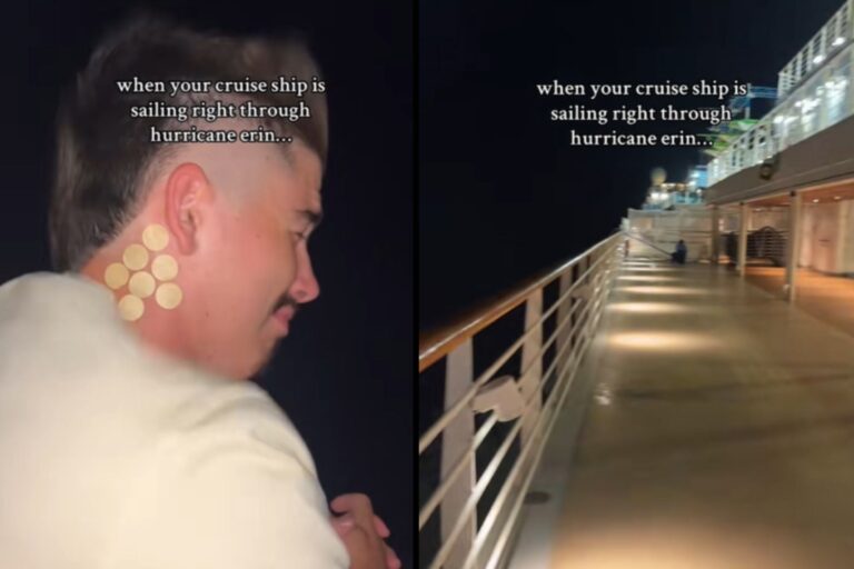 Son de Nueva York, se tomaron un crucero y vivieron un momento de terror: tuvieron que atravesar un huracán