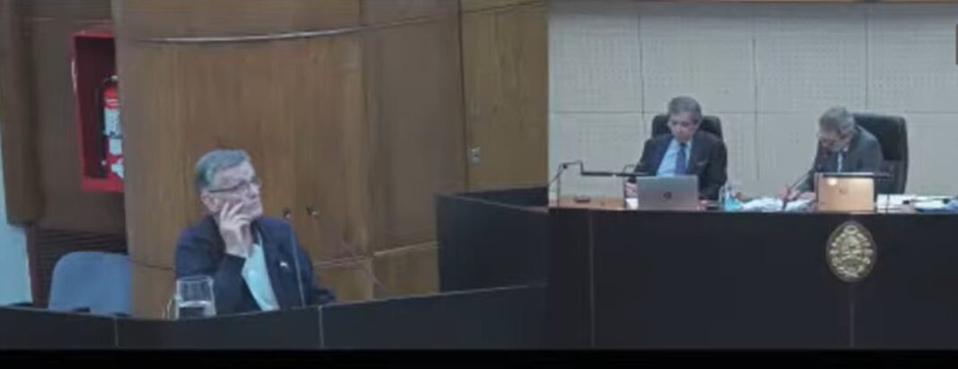 Fachada del Palacio de Tribunales donde se desarrolla el juicio por los Cuadernos.